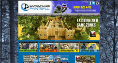 Desktop Screenshot of camouflagepaintball.co.uk